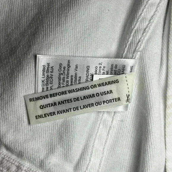 J. Crew Classic White Denim Jeans Jacket - Small - Picture 6 of 7